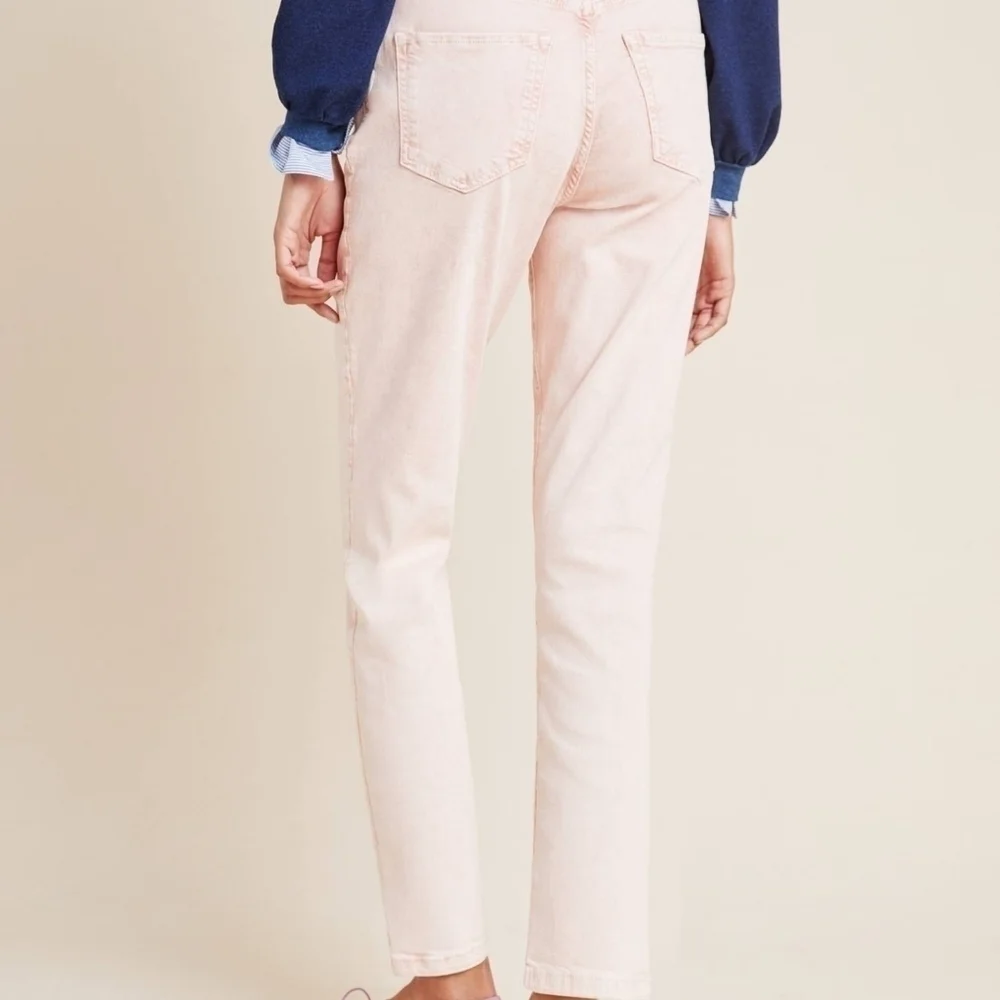 PILCRO Ultra High-Rise Acid Wash Pink  Straight Jeans